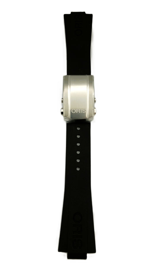 Oris 7763 Caoutchouc-strap black with clasp 07 4 24 74EB