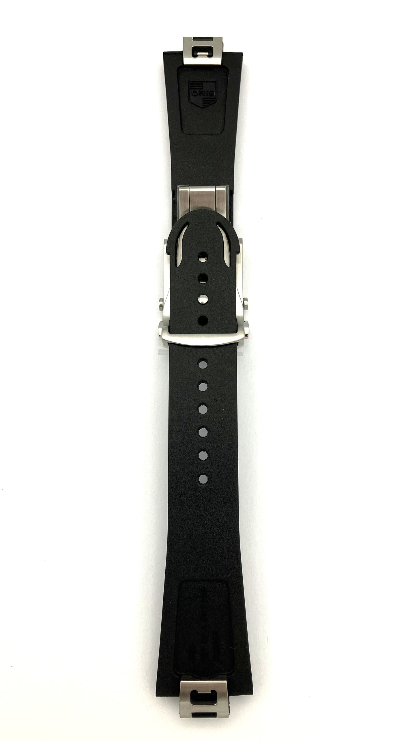 Oris 7763 Caoutchouc-strap black with clasp 07 4 24 74EB