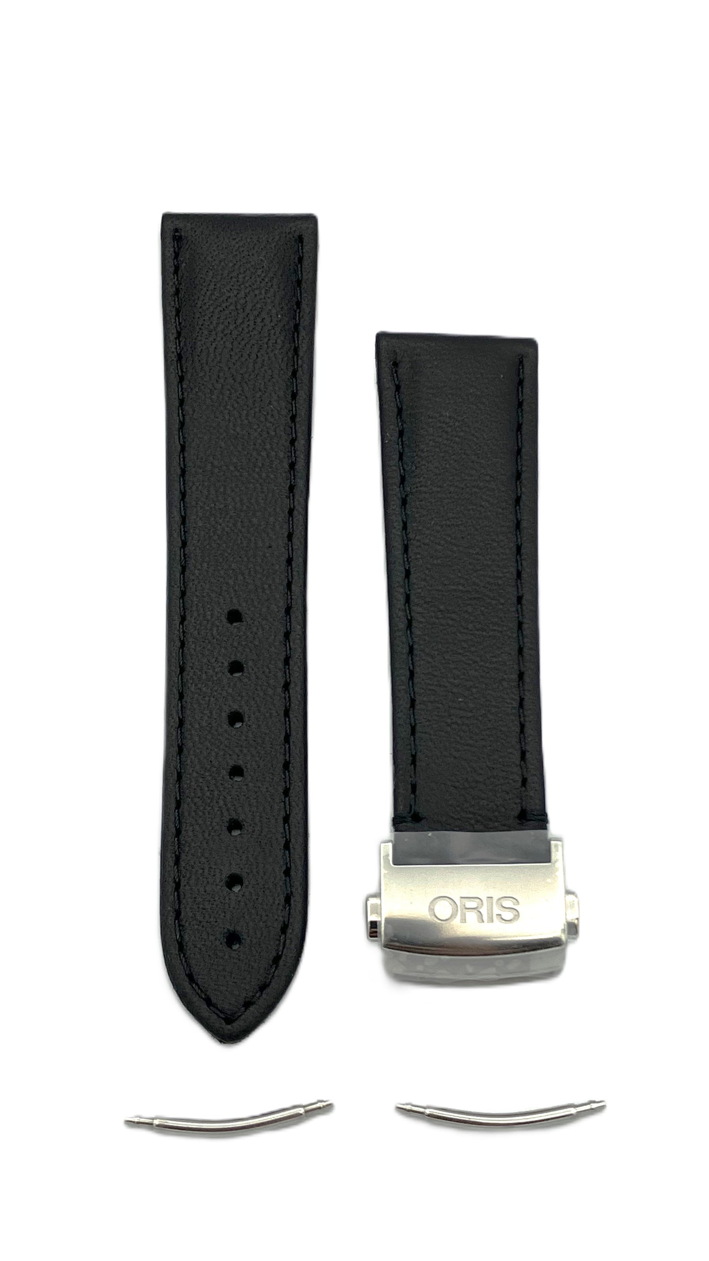 Oris Artix GT Date 7671 leather strap black with clasp 18mm 07 5 18 82FC