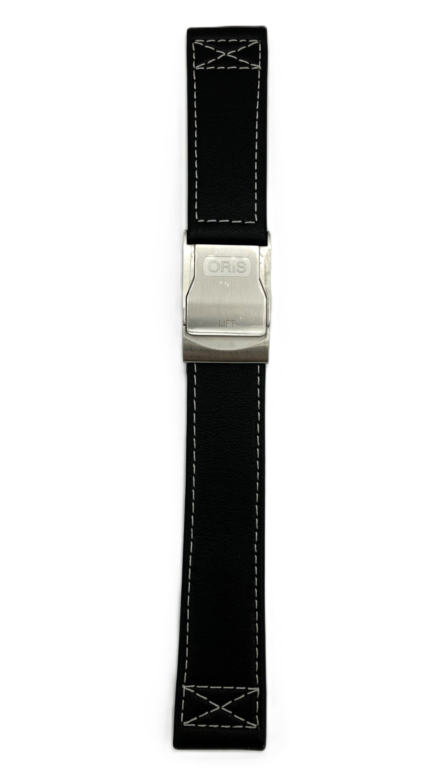 Oris BC4 leather strap black 22mm with clasp 07 5 22 58FC