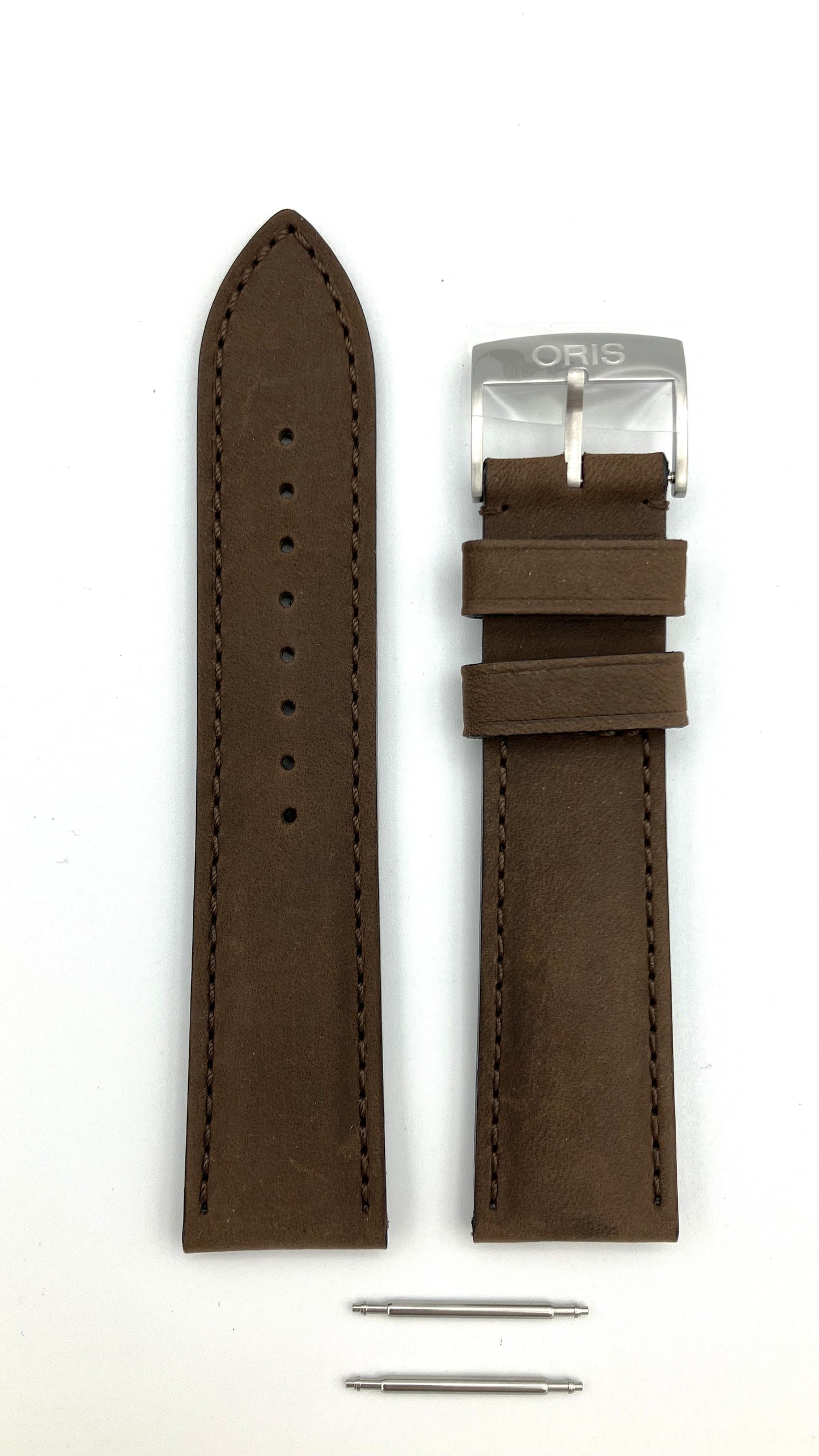 Oris strap brown 22mm with steel buckle 07 5 22 72