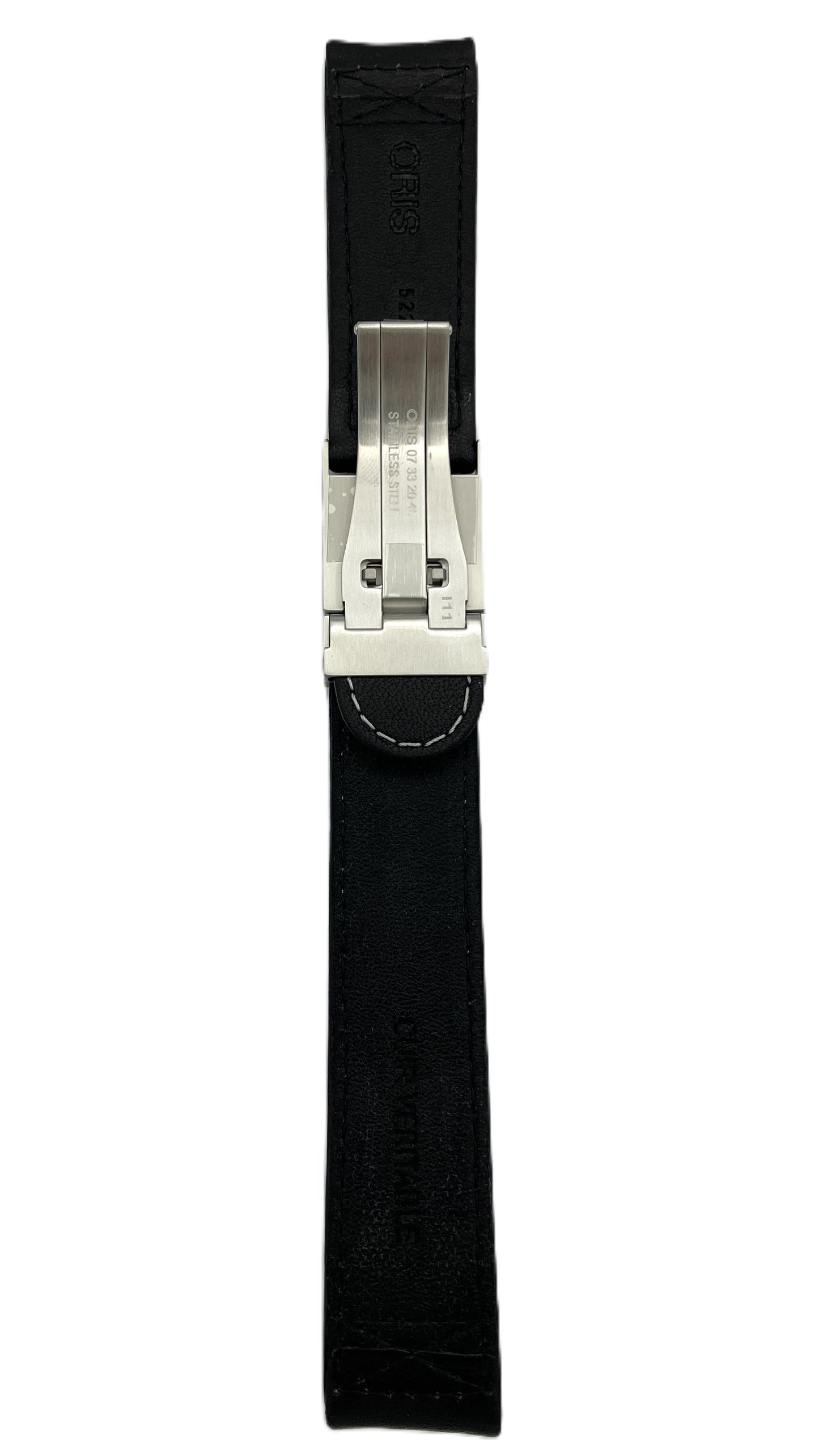 Oris BC4 leather strap black 22mm with clasp 07 5 22 58FC