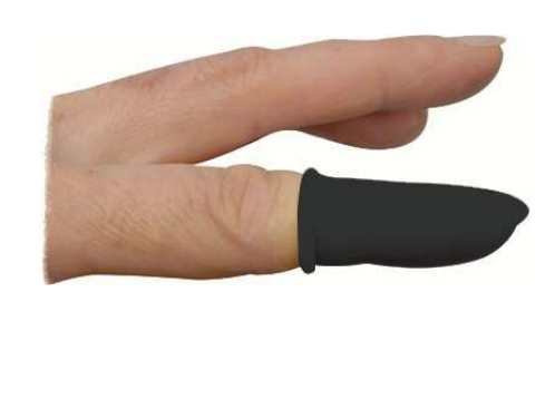 Finger cots black S -size 100pcs