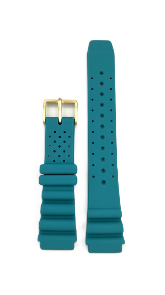 Citizen BN0162-02X rubber strap turquoise 20mm 59-A2V1K-04