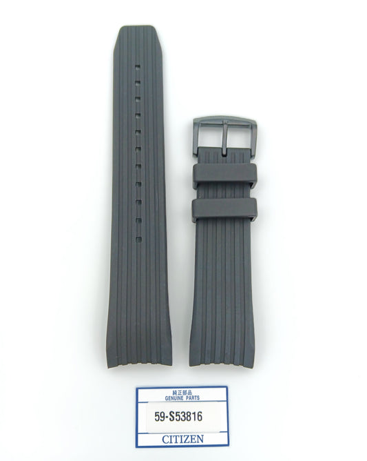 Citizen BM7455/CA4385 Rubber strap black 22mm 59-S53816