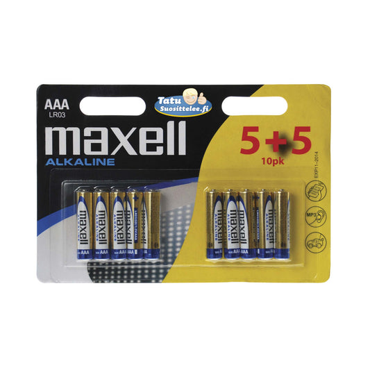 Maxell LR3 battery AAA 10pcs