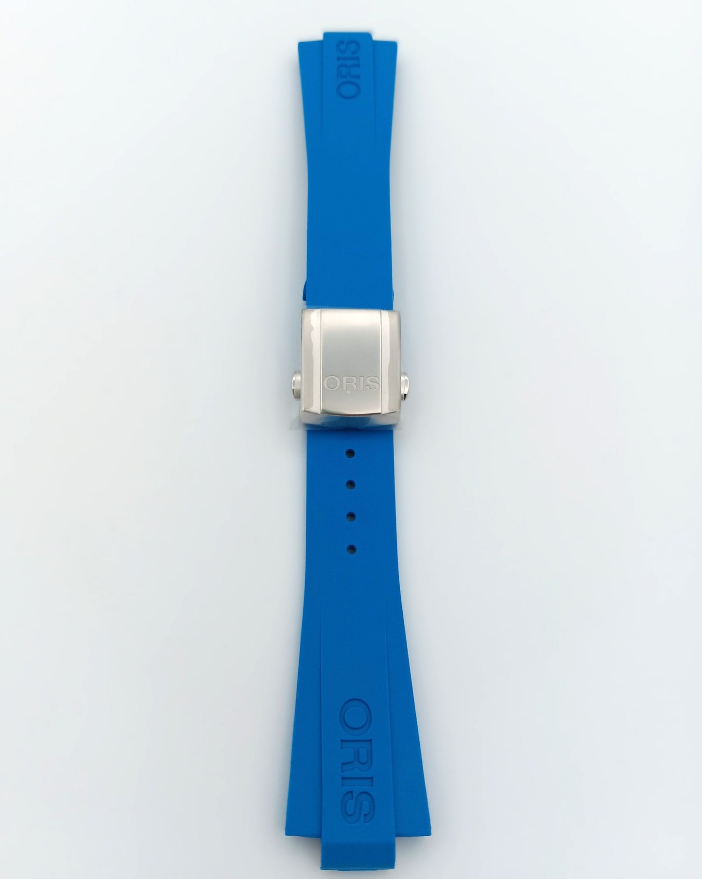 Oris 7769 Caoutchouc-strap blue with clasp 07 4 22 75FC