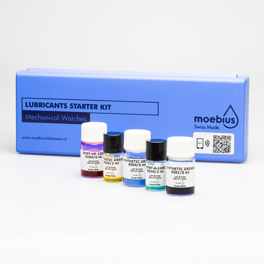 Moebius lubricants set of 5 for mechanical watches
