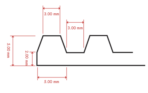 Anti-slip tray black silicone Horotec