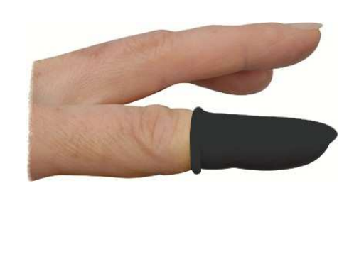 Finger cots black L -size 100pcs