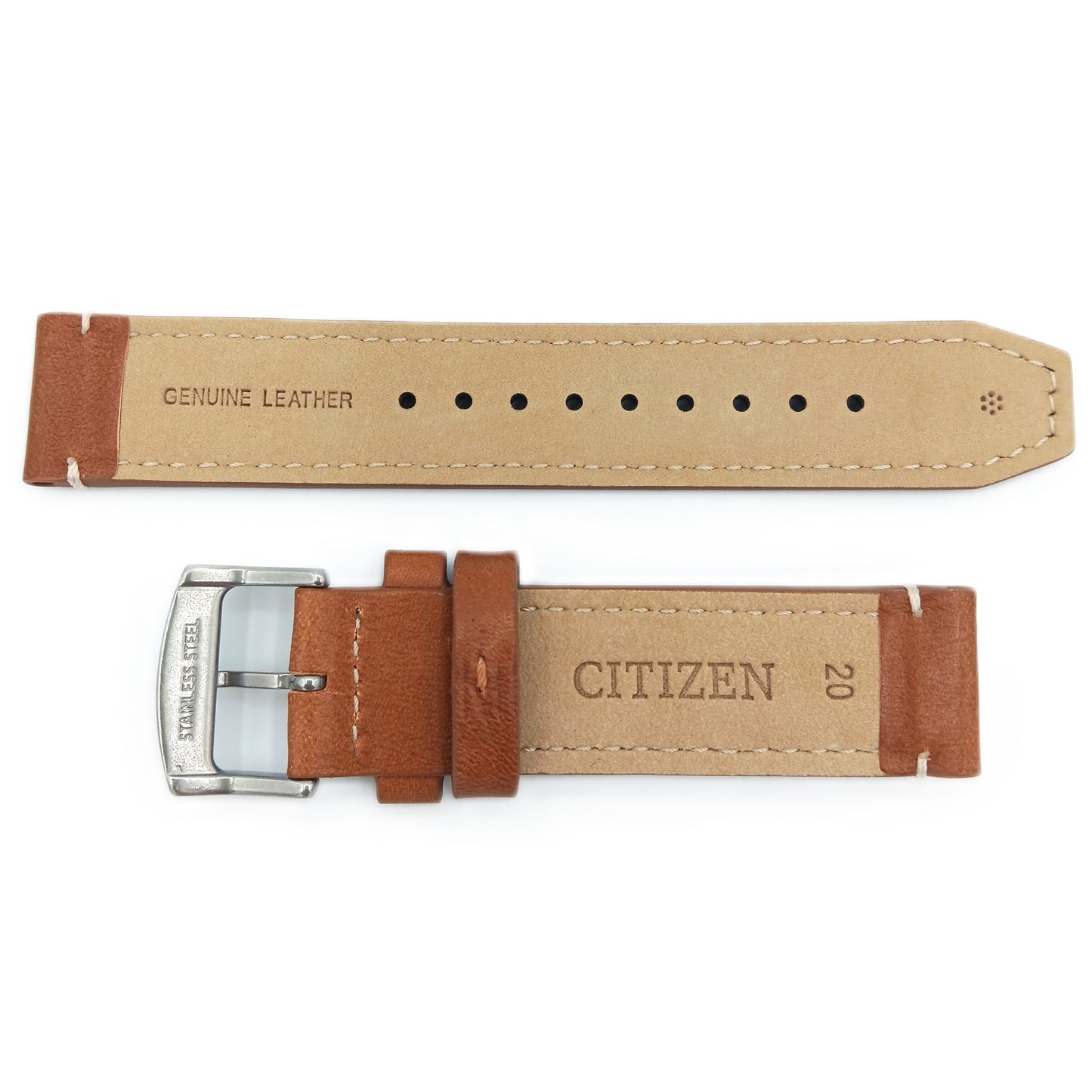 Citizen CA4420-21X Leather strap light brown 20mm 59-S54049