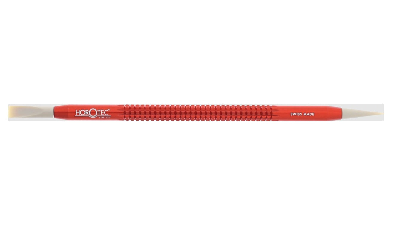 Hand tool with red anodised aluminium handle + PEEK sticks MSA26.009-AB