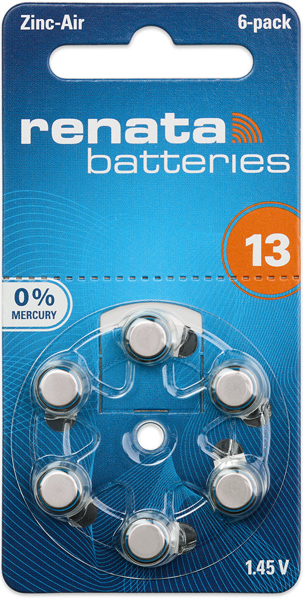 Renata 13 hearing aid battery